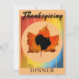 Happy Thanksgiving Dinner Party Einladung