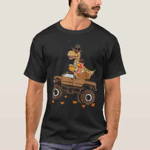 Happy Thanksgiving Dinosaurier Türkei Reitwagen Ki T-Shirt