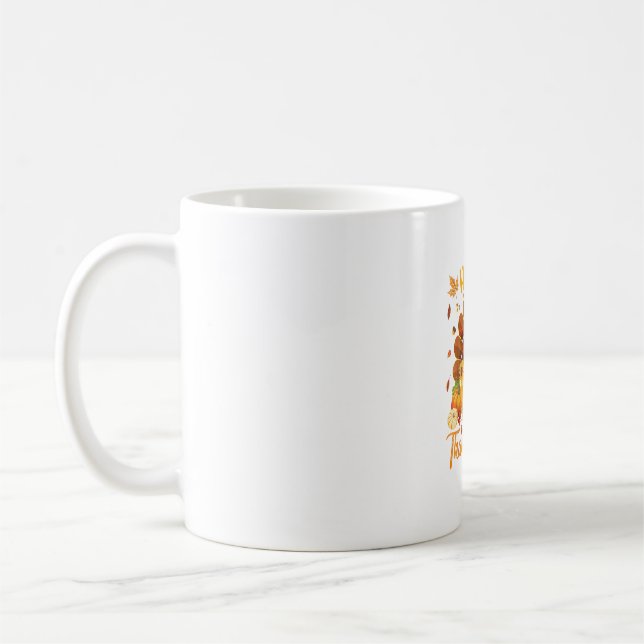 Happy Thanksgiving Doberman Dog Türkei Pumpkin Kaffeetasse (Links)