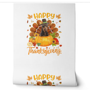 Happy Thanksgiving Doberman Dog Türkei Pumpkin Tapete