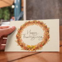 Happy Thanksgiving einfaches Herbstleaf Kranz