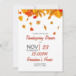 Happy Thanksgiving Einladung