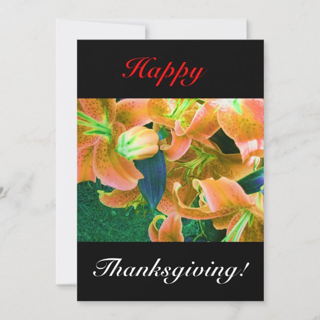 Happy Thanksgiving Einladung (Vorderseite)