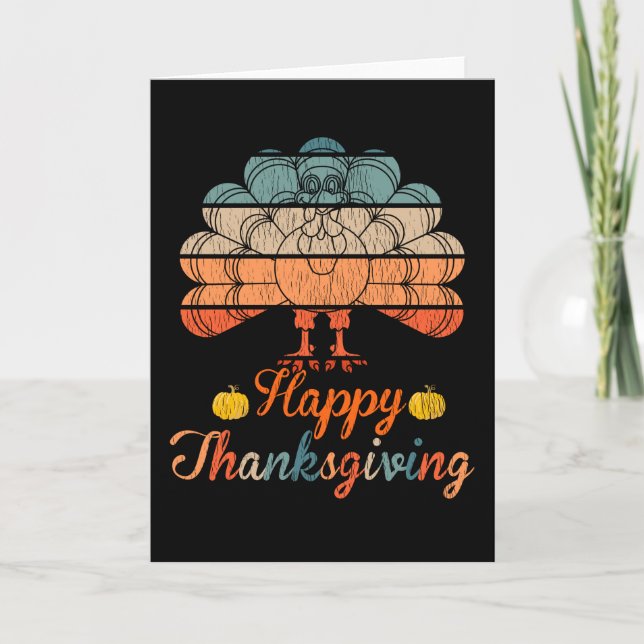 Happy Thanksgiving Family Kid Matching Pajama Gesc Karte (Vorderseite)