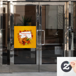 Happy Thanksgiving Fensteraufkleber