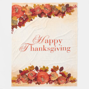 Happy Thanksgiving Fleecedecke
