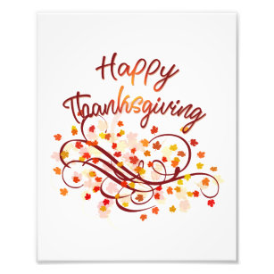 Happy Thanksgiving Fotodruck