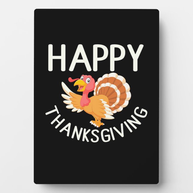 Happy Thanksgiving Fotoplatte (Vorderseite)