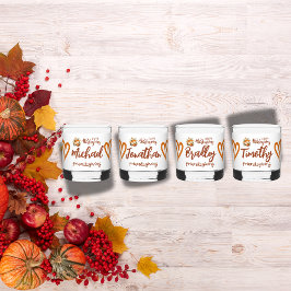 Happy Thanksgiving, Friendsgiving Monogram | Whiskyglas