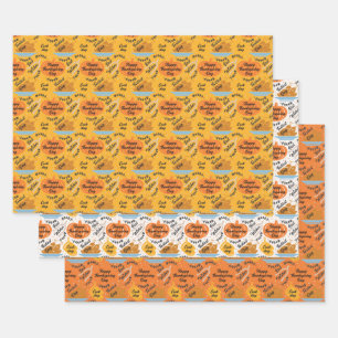 Happy Thanksgiving Geschenkpapier Set