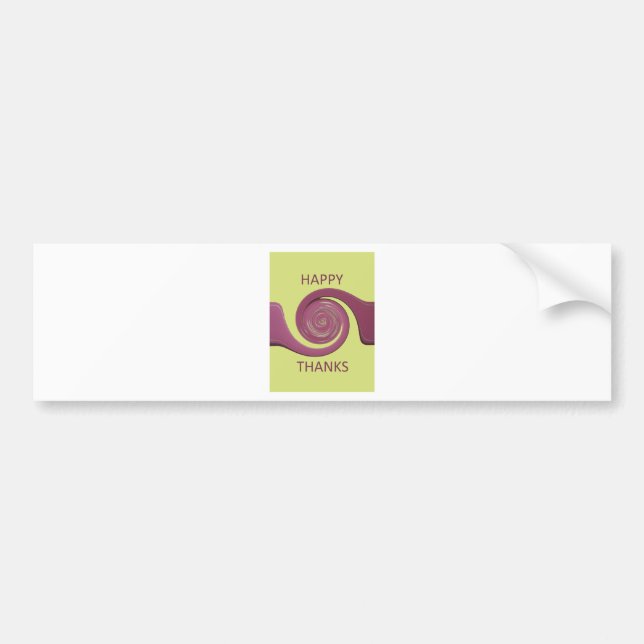 Happy Thanksgiving Golden Yellow whirl design.pnng Autoaufkleber (Vorne)