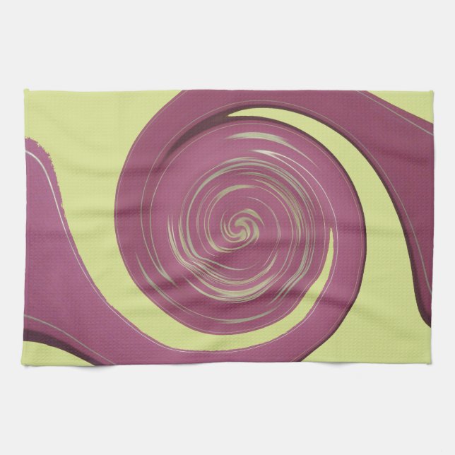 Happy Thanksgiving Golden Yellow whirl design.pnng Küchentuch (Horizontal)