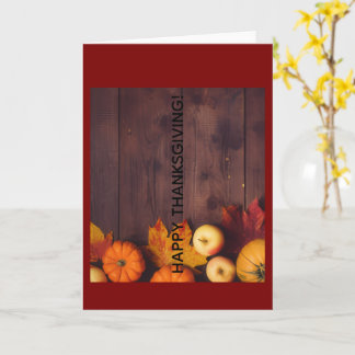 Happy Thanksgiving Greeting Card Karte