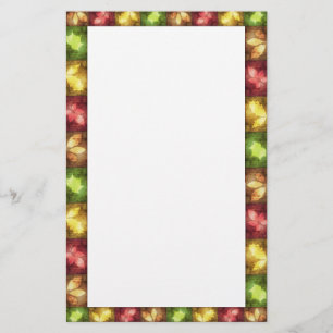 Happy Thanksgiving Grunge Blätter - Stationery Briefpapier