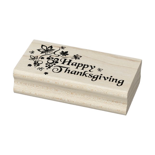 Happy Thanksgiving Gummistempel (Stempel)