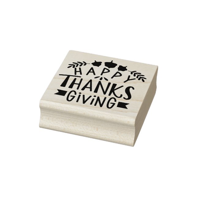 Happy Thanksgiving Gummistempel (Stempel)