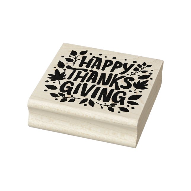 Happy Thanksgiving Gummistempel (Stempel)