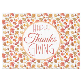 Happy Thanksgiving Herbst Herbstlaub Hintergrund Tischdecke