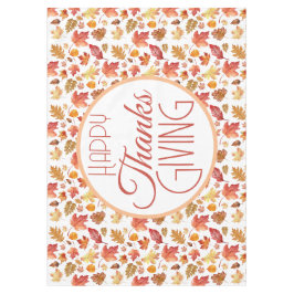 Happy Thanksgiving Herbst Herbstlaub Hintergrund Tischdecke