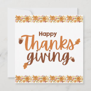 Happy Thanksgiving-Herbstfarben Karte