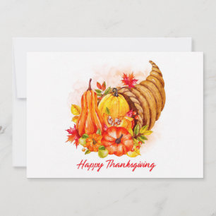 Happy Thanksgiving Holiday Card Feiertagskarte