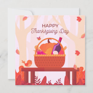Happy Thanksgiving Holiday Card Feiertagskarte
