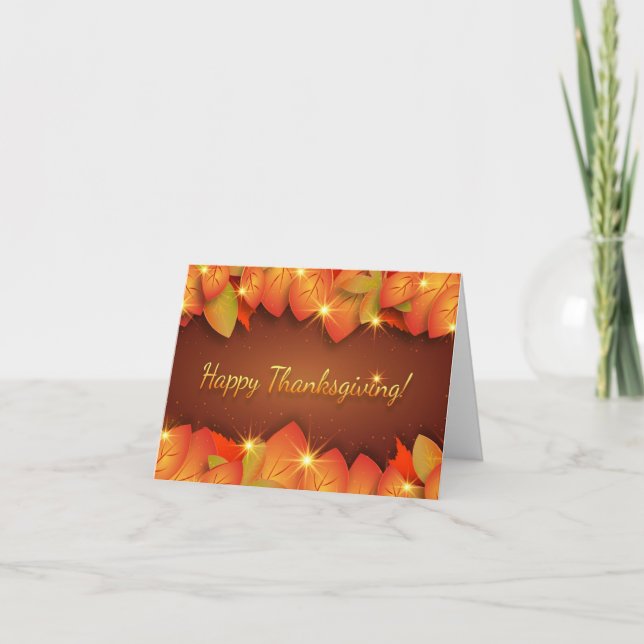 Happy Thanksgiving Holiday Card Feiertagskarte (Vorderseite)