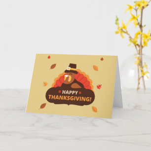 Happy Thanksgiving Holiday Card Karte