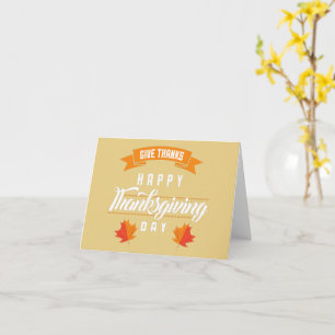 Happy Thanksgiving Holiday Card Karte