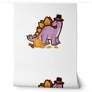Happy Thanksgiving Holiday Niedlich Stegosaurus Di Tapete