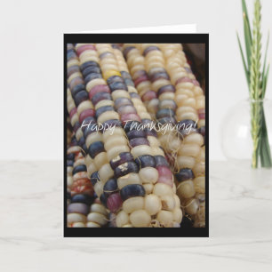 Happy Thanksgiving, Indian Corn Feiertagskarte