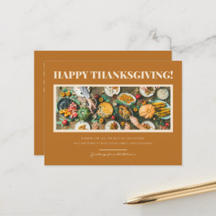 Happy Thanksgiving individuell anpassbare Postkart Postkarte