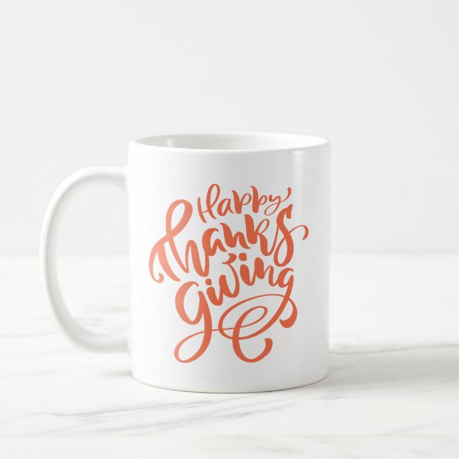 Happy Thanksgiving Kaffeetasse (Links)