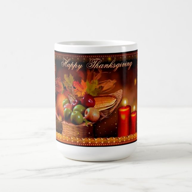 Happy Thanksgiving Kaffeetasse (Mittel)