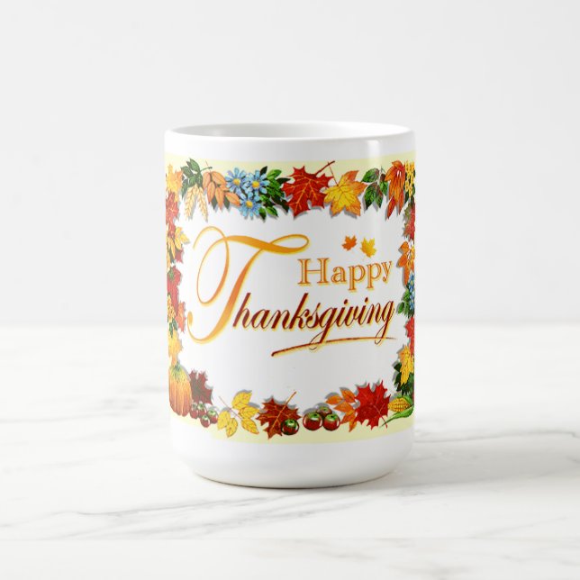 Happy Thanksgiving Kaffeetasse (Mittel)