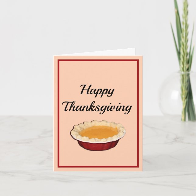 Happy Thanksgiving Karte (Vorderseite)