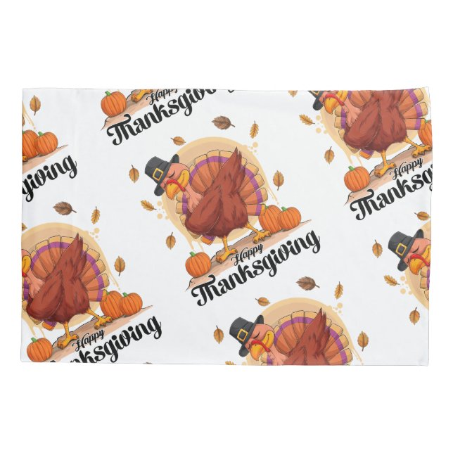 Happy Thanksgiving Kissenbezug (Rückseite)