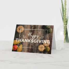 Happy Thanksgiving Kürbis Karte