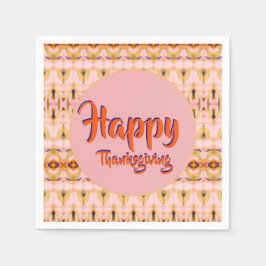 Happy Thanksgiving Luncheon Serviette
