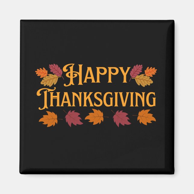 Happy Thanksgiving Magnet (Vorne)