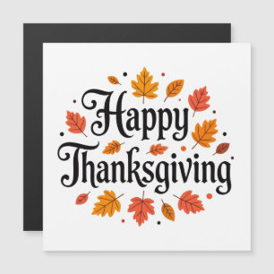 Happy Thanksgiving Magnetkarte