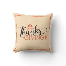 Happy Thanksgiving Moderne Schwarz & Rot Typografi