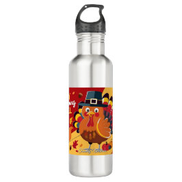 Happy Thanksgiving Niedlich Türkei Edelstahlflasche