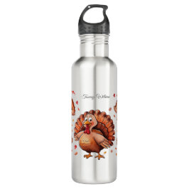 Happy Thanksgiving Niedlich Türkei Edelstahlflasche