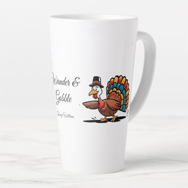 Happy Thanksgiving Niedlich Türkei Milchtasse (Rechte Ecke)