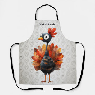 Happy Thanksgiving Niedliches farbiges Baby Türkei Schürze