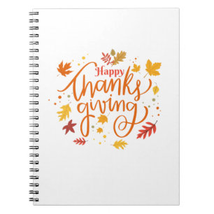 Happy Thanksgiving Notizblock