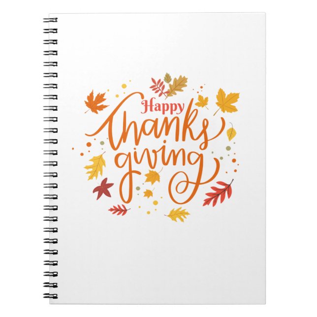 Happy Thanksgiving Notizblock (Vorderseite)