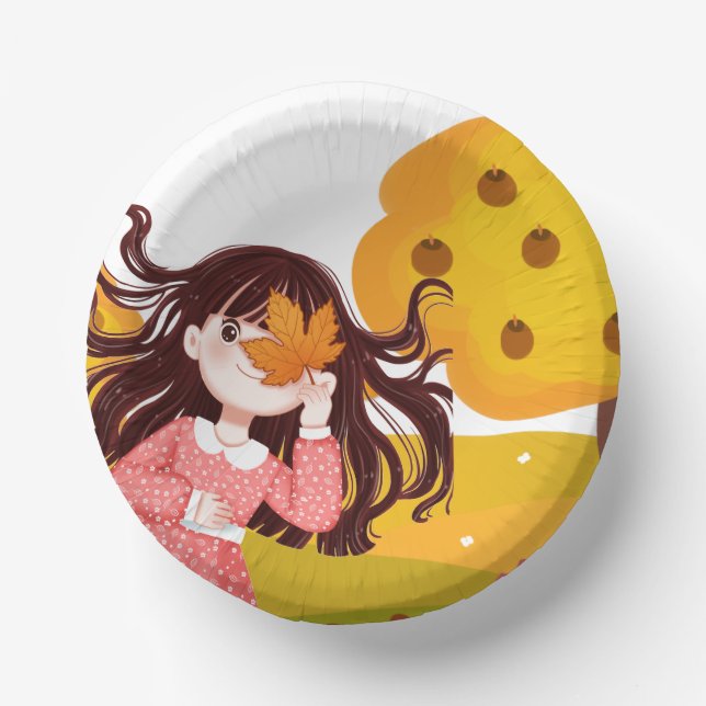 Happy Thanksgiving Pappteller (Vorderseite)