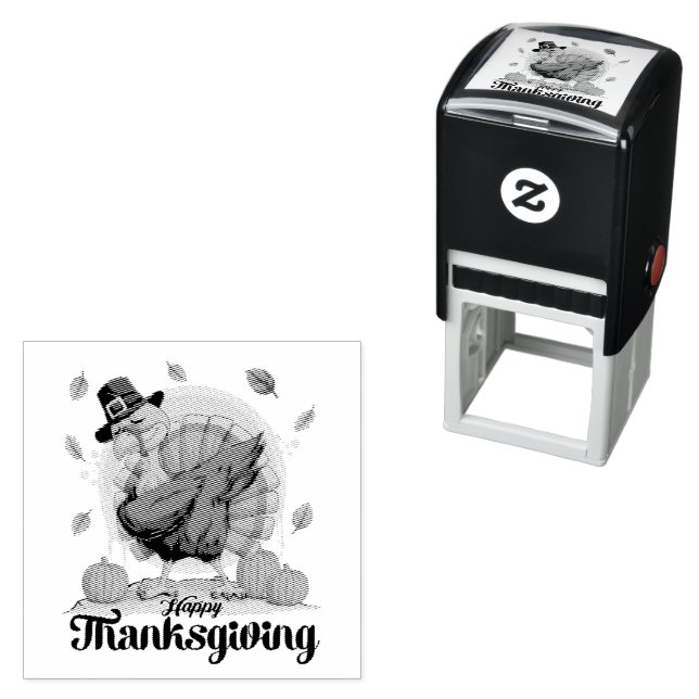 Happy Thanksgiving  Permastempel (Beispiel)